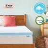 imageLINENSPA Memory Foam Mattress Topper  3 Inch Gel Infused Memory Foam  Plush Feel  Cooling and Pressure Relieving  CertiPUR Certified  Dorm Room Essentials  Queen SizeTwin