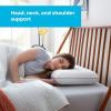 imageLINENSPA Pillow  Ventilated Gel Pillows Standard size  Memory Foam Pillows for Neck Support  Great for Side Back and Stomach Sleepers  Dorm Room Essentials  Standard Size PillowsCharcoal
