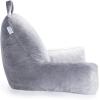 imageLINENSPA Reading Pillow with Shredded Memory Foam Back Pillow for Sitting in Bed Reading Gaming Watching TV  Chair Pillow with Arms Dorm Room Essentials StoneStone