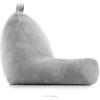 imageLINENSPA Reading Pillow with Shredded Memory Foam Back Pillow for Sitting in Bed Reading Gaming Watching TV  Chair Pillow with Arms Dorm Room Essentials StoneStone