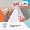 imageLINENSPA Waterproof 5Sided Premium Mattress Protector  Breathable and Hypoallergenic  Fitted Sheet Style Machine Washable Protector  TwinWhite