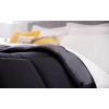 imageLINENSPA White Down Alternative Comforter and Duvet Insert  AllSeason Comforter with Box Stitch and 8 Duvet Loops  Bedding for Kids Teens and Adults  QueenBlackGraphite