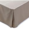 imageLinenspa 14 Inch Wrinkle and Fade ResistantMachine WashableEasy Use Pleated Microfiber Bed Skirt Queen NavySand
