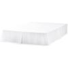 imageLinenspa 14 Inch Wrinkle and Fade ResistantMachine WashableEasy Use Pleated Microfiber Bed Skirt Queen NavyWhite