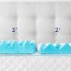 imageLinenspa 3 Inch Convoluted Gel Swirl Memory Foam Mattress Topper  Promotes Airflow  Relieves Pressure Points  FullCalifornia King