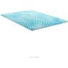 imageLinenspa 3 Inch Convoluted Gel Swirl Memory Foam Mattress Topper  Promotes Airflow  Relieves Pressure Points  FullTwin XL
