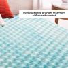 imageLinenspa 3 Inch Convoluted Gel Swirl Memory Foam Mattress Topper  Promotes Airflow  Relieves Pressure Points  FullTwin XL