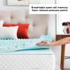 imageLinenspa 3 Inch Convoluted Gel Swirl Memory Foam Mattress Topper  Promotes Airflow  Relieves Pressure Points  FullTwin XL