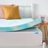 imageLinenspa 3 Inch Gel Swirl Memory Foam Mattress Topper  Cooling Gel Infused  Pressure Relieving Bed Topper  Mattress Pad  CertiPUR Certified  Queen SizeTwin