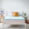 imageLinenspa 3 Inch Gel Swirl Memory Foam Mattress Topper  Cooling Gel Infused  Pressure Relieving Bed Topper  Mattress Pad  CertiPUR Certified  Queen SizeFull