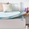 imageLinenspa 3 Inch Gel Swirl Memory Foam Mattress Topper  Cooling Gel Infused  Pressure Relieving Bed Topper  Mattress Pad  CertiPUR Certified  Queen SizeCalifornia King