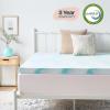 imageLinenspa 3 Inch Gel Swirl Memory Foam Mattress Topper  Cooling Gel Infused  Pressure Relieving Bed Topper  Mattress Pad  CertiPUR Certified  Queen SizeFull