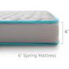 imageLinenspa 6 Inch Mattress  Firm Feel  Bonnell Spring with Foam Layer  Mattress in a Box  Youth or Kids Bed  Guest Bedroom  Durable and Breathable Support  Affordable  Twin XL SizeQueen