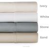 imageLinenspa 600 Thread Count Ultra Soft Deep Pocket Cotton Blend Sheet Set  Full  SandWhite