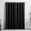 imageLinenspa 85 Blackout Curtain 2 Panels Set  White Curtains 63 Inch Length  Thermal Insulated Noise Reducing  Dorm Room EssentialsBlack