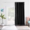 imageLinenspa 85 Blackout Curtain 2 Panels Set  White Curtains 63 Inch Length  Thermal Insulated Noise Reducing  Dorm Room EssentialsBlack