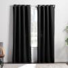 imageLinenspa 85 Blackout Curtain 2 Panels Set  White Curtains 63 Inch Length  Thermal Insulated Noise Reducing  Dorm Room EssentialsBlack