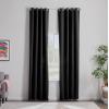 imageLinenspa 85 Blackout Curtain 2 Panels Set  White Curtains 63 Inch Length  Thermal Insulated Noise Reducing  Dorm Room EssentialsBlack