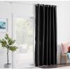 imageLinenspa 85 Blackout Curtain 2 Panels Set  White Curtains 63 Inch Length  Thermal Insulated Noise Reducing  Dorm Room EssentialsBlack