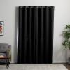 imageLinenspa 85 Blackout Curtain 2 Panels Set  White Curtains 63 Inch Length  Thermal Insulated Noise Reducing  Dorm Room EssentialsBlack