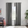 imageLinenspa 85 Blackout Curtain 2 Panels Set  White Curtains 63 Inch Length  Thermal Insulated Noise Reducing  Dorm Room EssentialsGrey