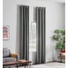 imageLinenspa 85 Blackout Curtain 2 Panels Set  White Curtains 63 Inch Length  Thermal Insulated Noise Reducing  Dorm Room EssentialsGrey