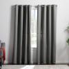 imageLinenspa 85 Blackout Curtain 2 Panels Set  White Curtains 63 Inch Length  Thermal Insulated Noise Reducing  Dorm Room EssentialsGrey