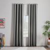 imageLinenspa 85 Blackout Curtain 2 Panels Set  White Curtains 63 Inch Length  Thermal Insulated Noise Reducing  Dorm Room EssentialsGrey