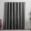 imageLinenspa 85 Blackout Curtain 2 Panels Set  White Curtains 63 Inch Length  Thermal Insulated Noise Reducing  Dorm Room EssentialsGrey