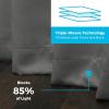imageLinenspa 85 Blackout Curtain 2 Panels Set  White Curtains 63 Inch Length  Thermal Insulated Noise Reducing  Dorm Room EssentialsGrey