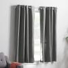 imageLinenspa 85 Blackout Curtain 2 Panels Set  White Curtains 63 Inch Length  Thermal Insulated Noise Reducing  Dorm Room EssentialsGrey