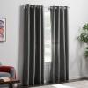 imageLinenspa 85 Blackout Curtain 2 Panels Set  White Curtains 63 Inch Length  Thermal Insulated Noise Reducing  Dorm Room EssentialsGrey