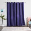 imageLinenspa 85 Blackout Curtain 2 Panels Set  White Curtains 63 Inch Length  Thermal Insulated Noise Reducing  Dorm Room EssentialsNavy