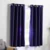 imageLinenspa 85 Blackout Curtain 2 Panels Set  White Curtains 63 Inch Length  Thermal Insulated Noise Reducing  Dorm Room EssentialsNavy