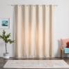 imageLinenspa 85 Blackout Curtain 2 Panels Set  White Curtains 63 Inch Length  Thermal Insulated Noise Reducing  Dorm Room EssentialsTan