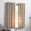 imageLinenspa 85 Blackout Curtain 2 Panels Set  White Curtains 63 Inch Length  Thermal Insulated Noise Reducing  Dorm Room EssentialsTan