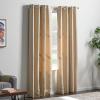 imageLinenspa 85 Blackout Curtain 2 Panels Set  White Curtains 63 Inch Length  Thermal Insulated Noise Reducing  Dorm Room EssentialsTan
