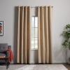 imageLinenspa 85 Blackout Curtain 2 Panels Set  White Curtains 63 Inch Length  Thermal Insulated Noise Reducing  Dorm Room EssentialsTan