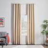 imageLinenspa 85 Blackout Curtain 2 Panels Set  White Curtains 63 Inch Length  Thermal Insulated Noise Reducing  Dorm Room EssentialsTan