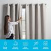 imageLinenspa 85 Blackout Curtain 2 Panels Set  White Curtains 63 Inch Length  Thermal Insulated Noise Reducing  Dorm Room EssentialsWhite