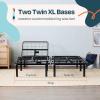 imageLinenspa Adjustable Bed Frame  Independent Head and Foot Incline  Powerful Quiet Motor  Easy Tool Free Assembly  Lounge  Watch TV  Working  Reading  Ergonomic  Electric Bed Base  Queen SizeFull