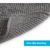 imageLinenspa Chenille Bath Mat 1 Piece Non Slip Water Absorbent Fast Drying Machine Washable Bath Rug For Bathroom  Dorm Room EssentialsDark Gray