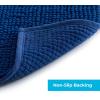 imageLinenspa Chenille Bath Mat 1 Piece Non Slip Water Absorbent Fast Drying Machine Washable Bath Rug For Bathroom  Dorm Room EssentialsNavy