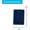 imageLinenspa Chenille Bath Mat 1 Piece Non Slip Water Absorbent Fast Drying Machine Washable Bath Rug For Bathroom  Dorm Room EssentialsNavy