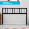 imageLinenspa Decorative Black Metal Steel Construction Vertical Bar Design40 Inches Tall Headboard California KingFull