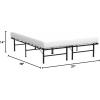 imageLinenspa Folding Metal Platform Bed Frame  No Box Spring Needed  Underbed Storage  Simple Tool Free Assembly  Mattress Foundation  14quot High  Traditional Design  Sturdy Steel  Twin XL SizeTwin XL