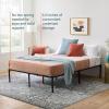 imageLinenspa Folding Metal Platform Bed Frame  No Box Spring Needed  Underbed Storage  Simple Tool Free Assembly  Mattress Foundation  14quot High  Traditional Design  Sturdy Steel  Twin XL SizeCalifornia King