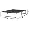 imageLinenspa Folding Metal Platform Bed Frame  No Box Spring Needed  Underbed Storage  Simple Tool Free Assembly  Mattress Foundation  14quot High  Traditional Design  Sturdy Steel  Twin XL SizeKing