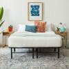 imageLinenspa Folding Metal Platform Bed Frame  No Box Spring Needed  Underbed Storage  Simple Tool Free Assembly  Mattress Foundation  14quot High  Traditional Design  Sturdy Steel  Twin XL SizeCalifornia King