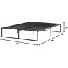 imageLinenspa Folding Metal Platform Bed Frame  No Box Spring Needed  Underbed Storage  Simple Tool Free Assembly  Mattress Foundation  14quot High  Traditional Design  Sturdy Steel  Twin XL SizeCalifornia King